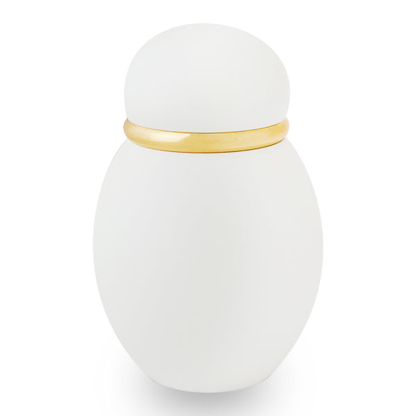 ミニ骨壷|パステル|ホワイト(真鍮製) – 手元供養の未来創想